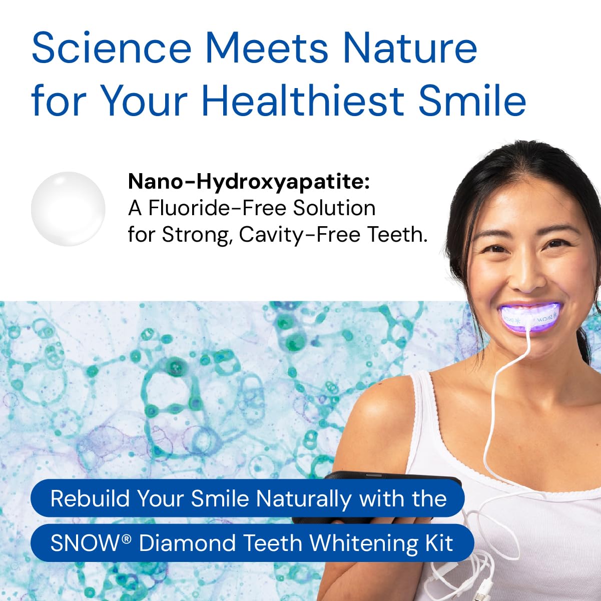 Shade guide included with Snow whitening kit