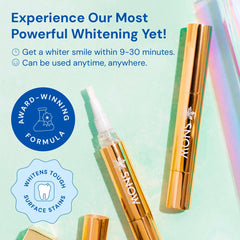 Whitening pen applying serum to teeth