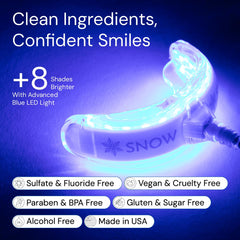 LED mouthpiece prepared for whitening treatment