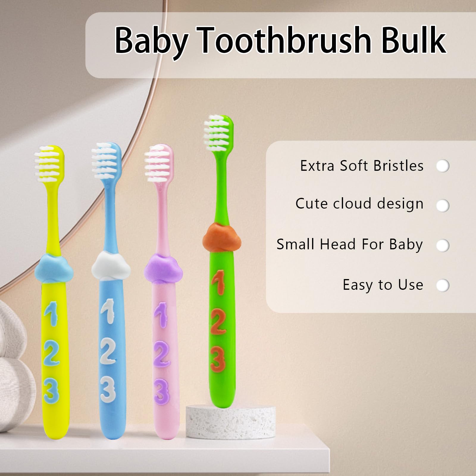 Assorted SnowRose kids toothbrush designs for boys and girls
