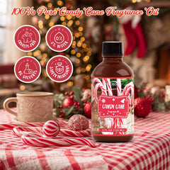 DIY candle making with candy cane essential oil fragrance
