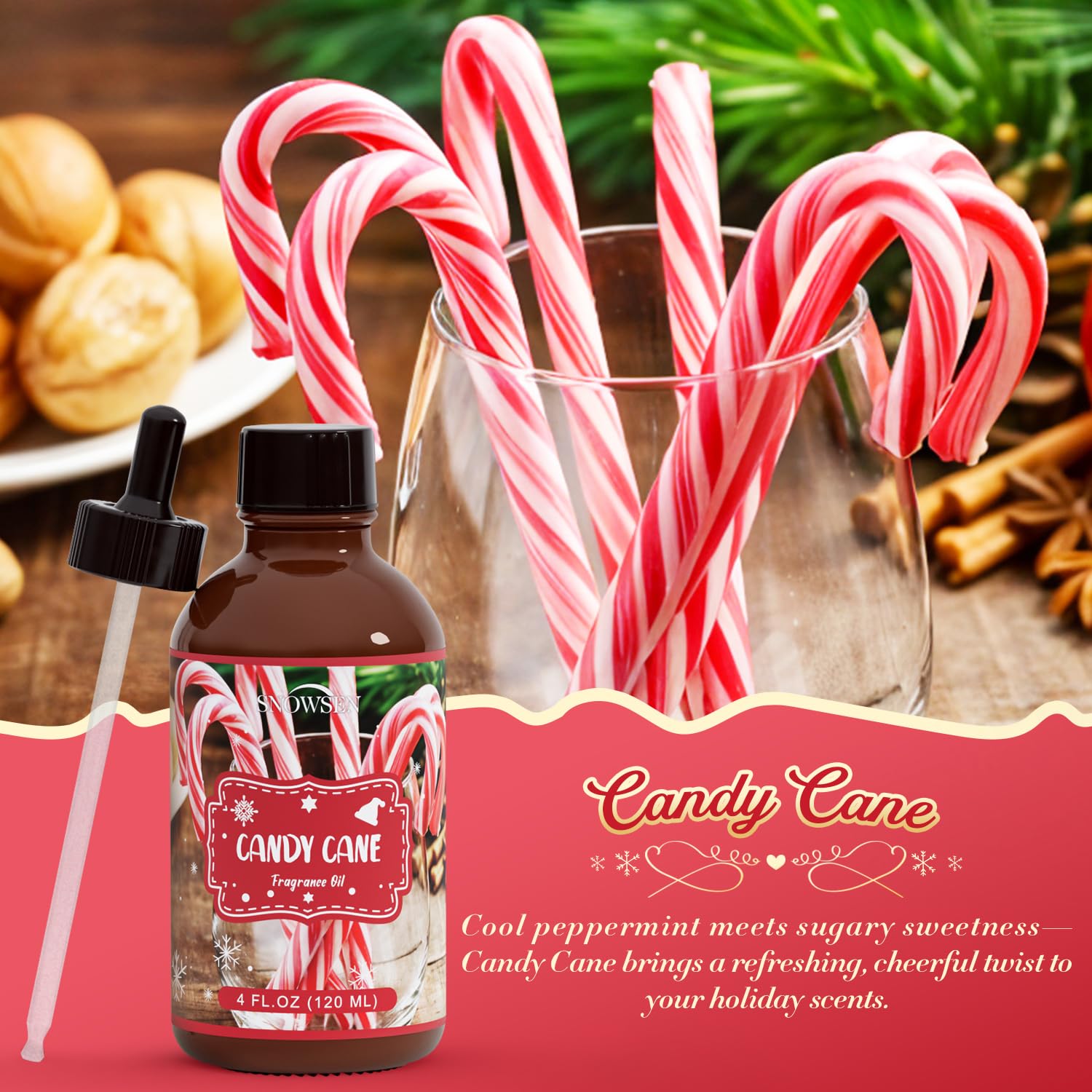 Diffuser application for SNOWSEN Candy Cane essential oil