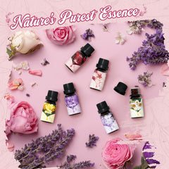 Cherry blossom essential oil bottle
