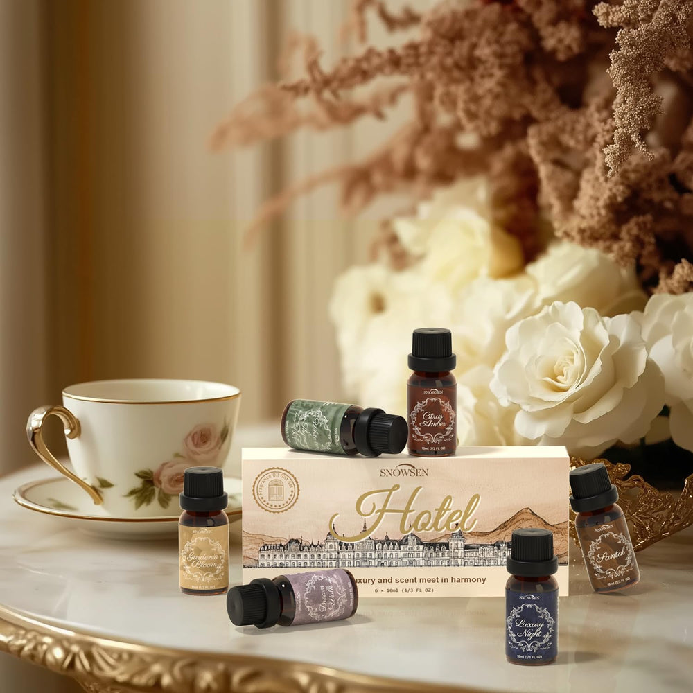 Hotel Set DIY use image showing diffuser, candle and soap making