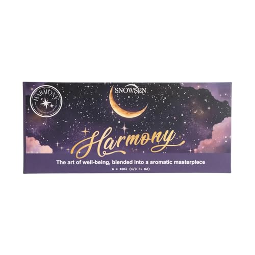 Box with six amber dropper bottles of the Harmony Set