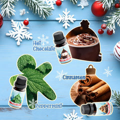 Candle making with SNOWSEN essential oils for winter scents