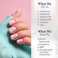 SNS Dip Base Coat health-promoting finish with nutrient-rich formula.