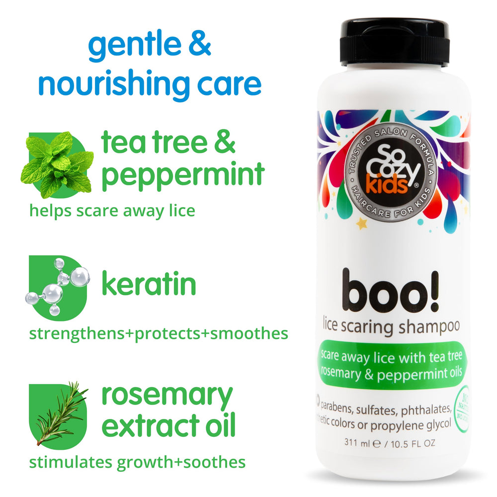 SO COZY Boo! peppermint oil – invigorating scent supports a refreshing wash.