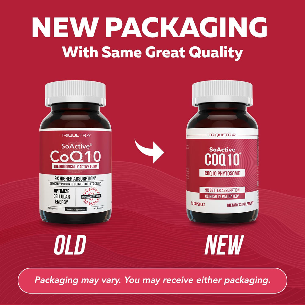 SoActive CoQ10 packaging and labeling