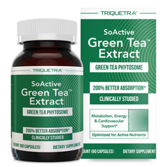 Bottle of SoActive Green Tea Extract 60 capsules