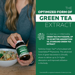 SoActive Green Tea Extract capsules arranged on a surface