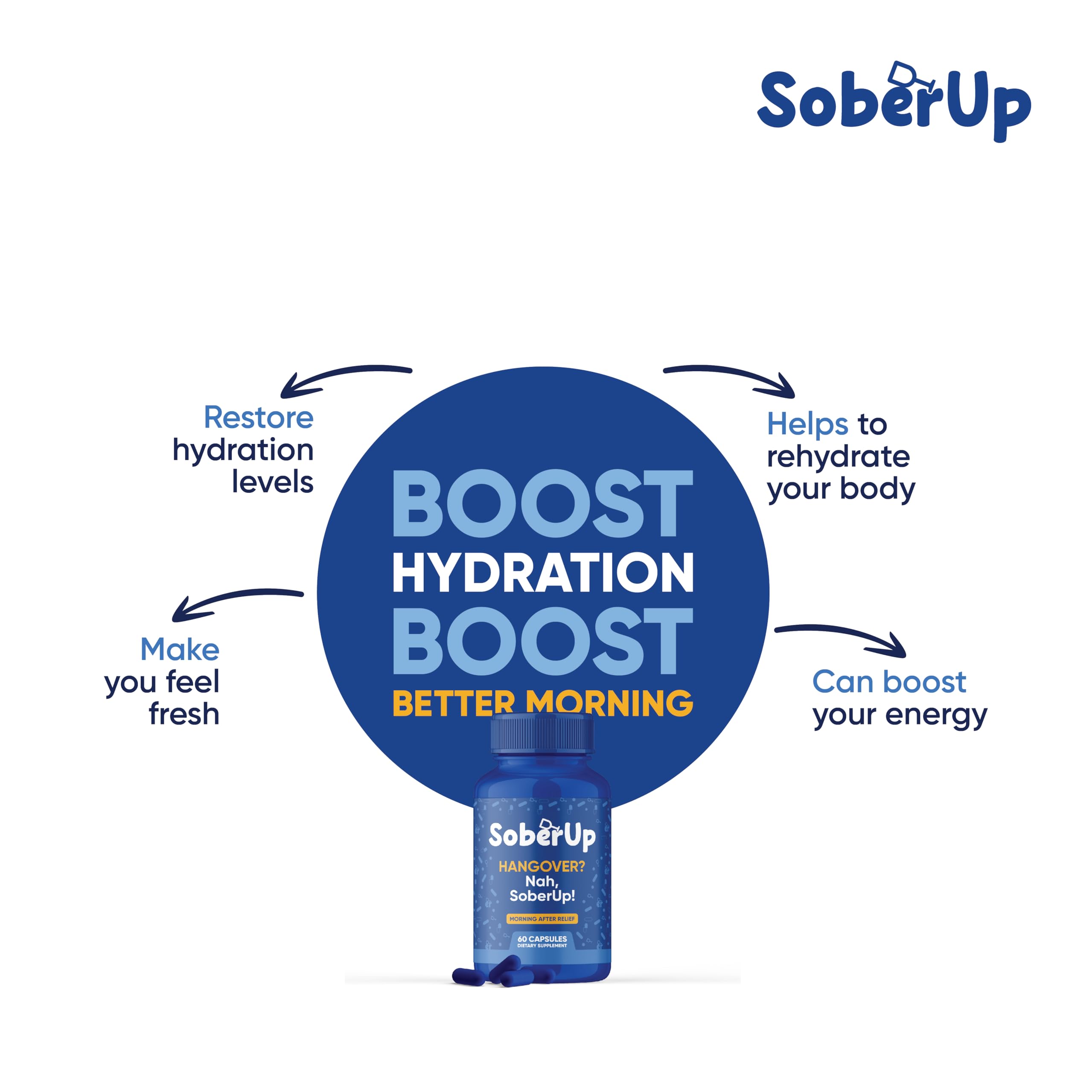 Morning-after wellness concept showing refreshed mood