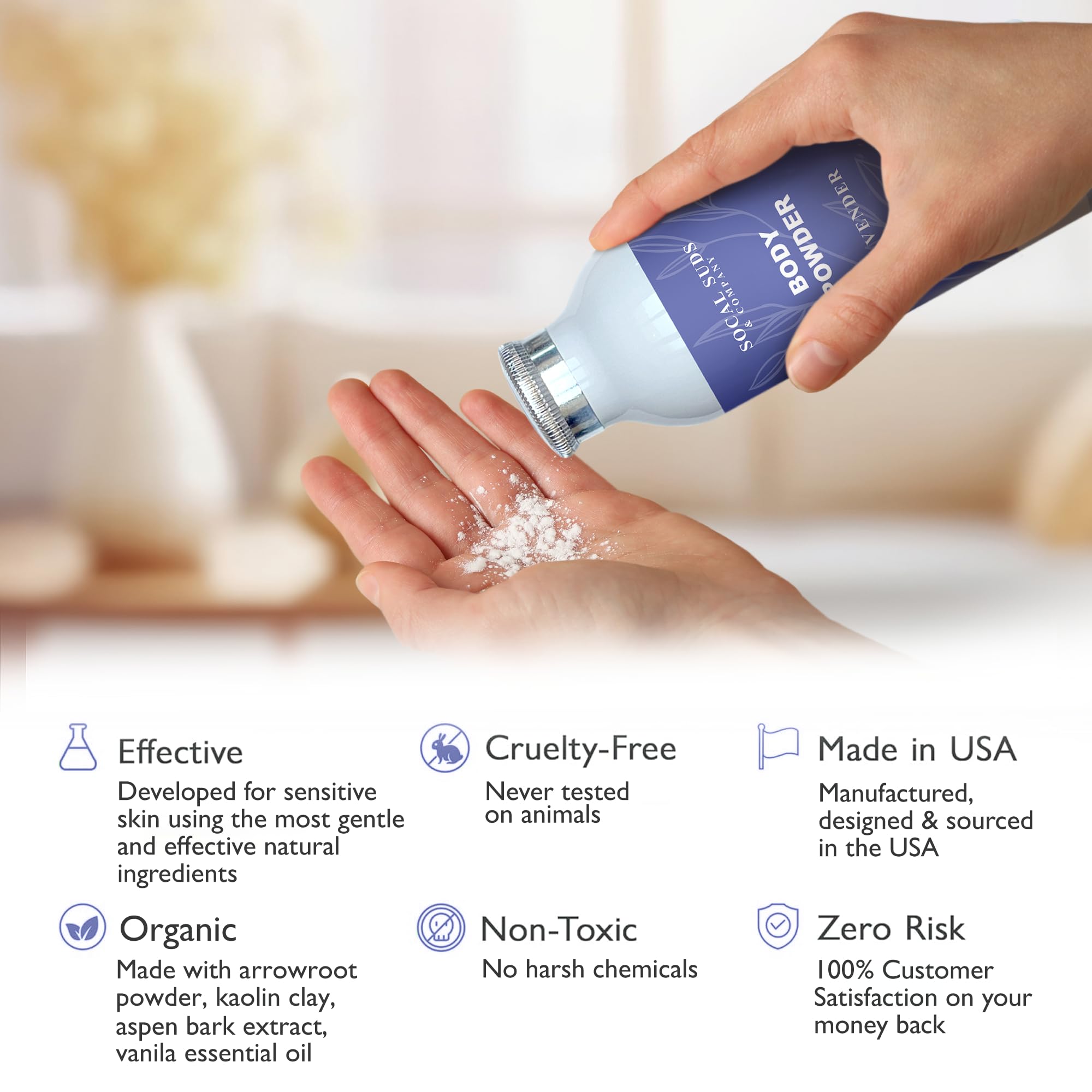 SoCal Suds & Company Aspen Bark Extract image highlights soothing, natural skin-supportive ingredients.