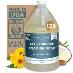 SoCal Suds & Company 128oz Organic Foaming Hand and Body Wash bottle