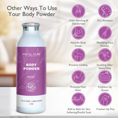 SoCal Suds & Company rose powder texture closeup reveals soft finish.