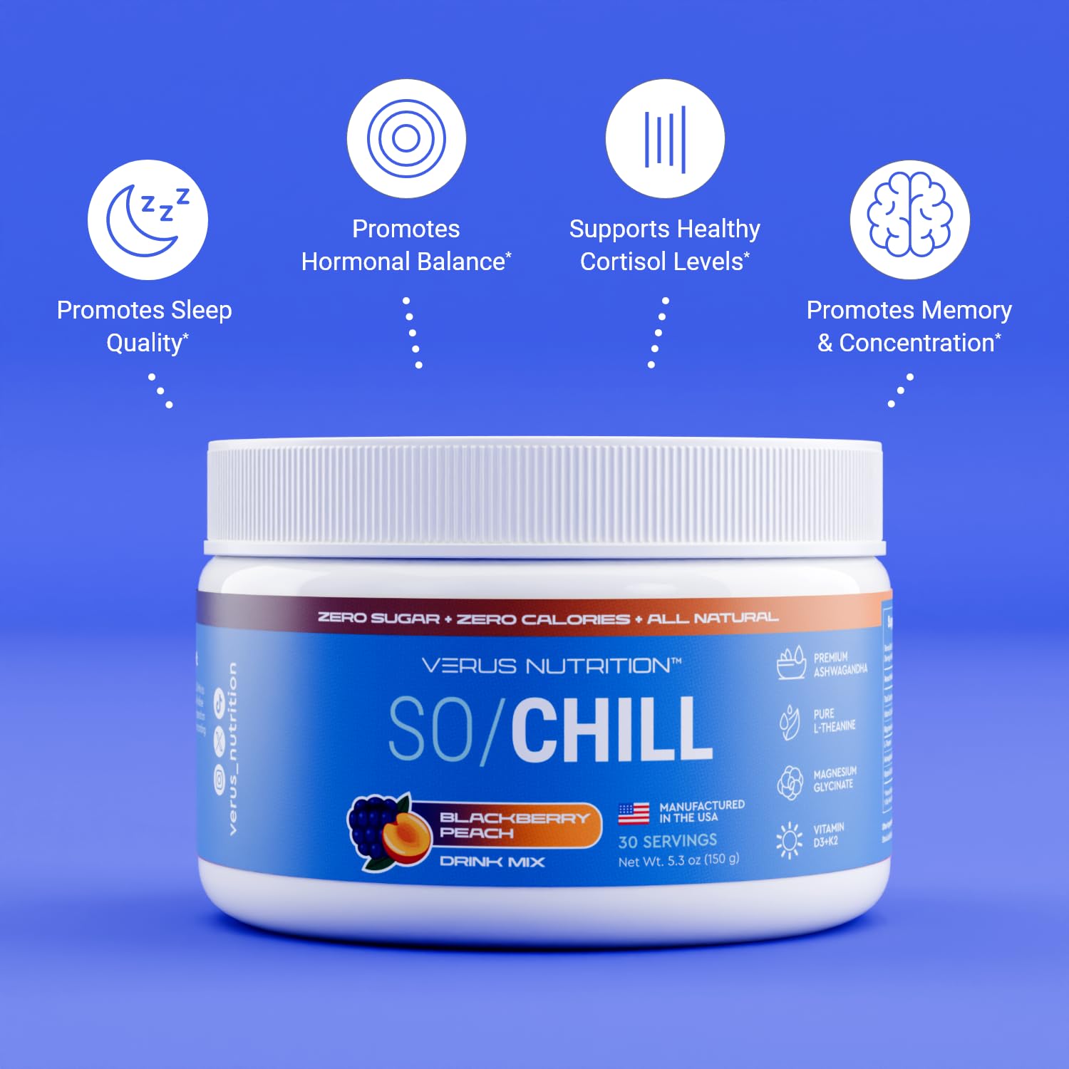SoChill relaxation and calm benefits illustration