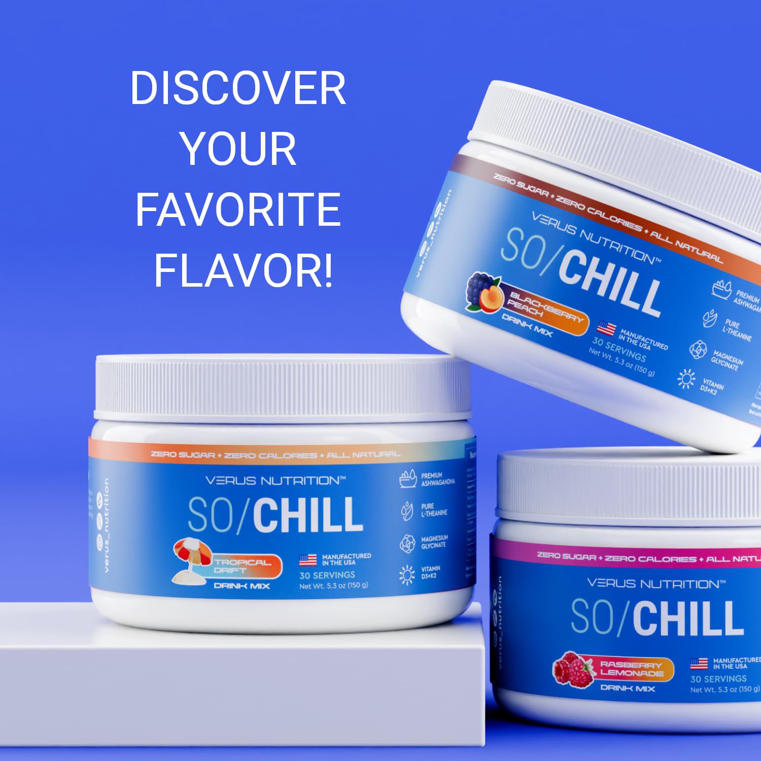 SoChill ingredients include magnesium glycinate, L-theanine, ashwagandha, vitamins D and K