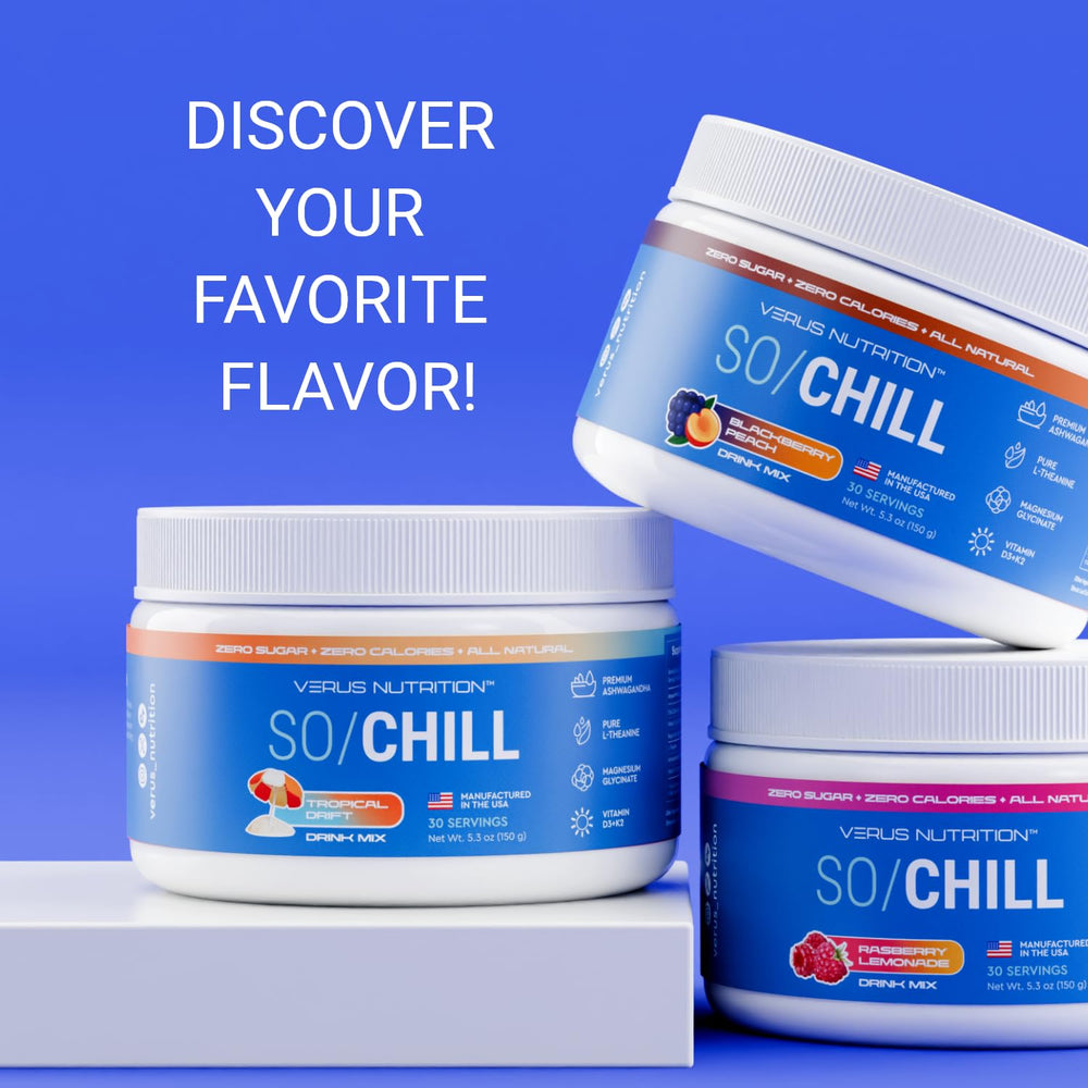 SoChill ingredients include magnesium glycinate, L-theanine, ashwagandha, vitamins D and K