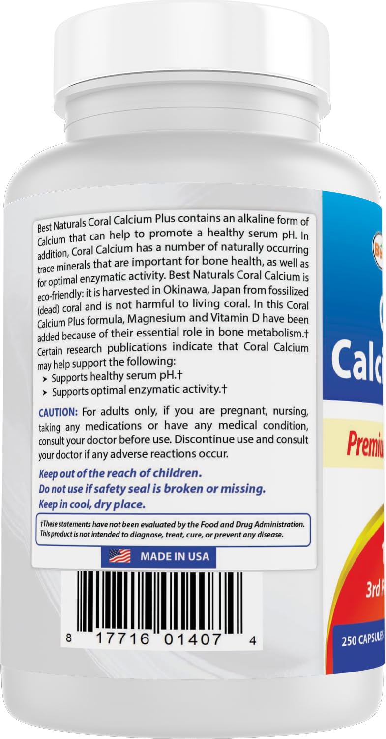 Sodium-free coral calcium supplement
