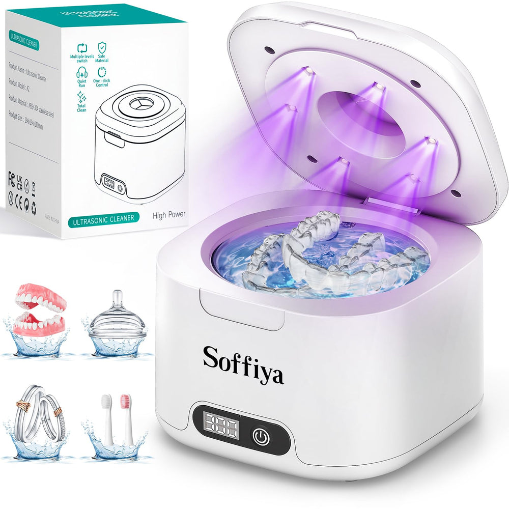 Soffiya 49kHz ultrasonic cleaner with 350ml capacity