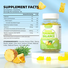 Close-up of softbear gummies in pineapple flavor