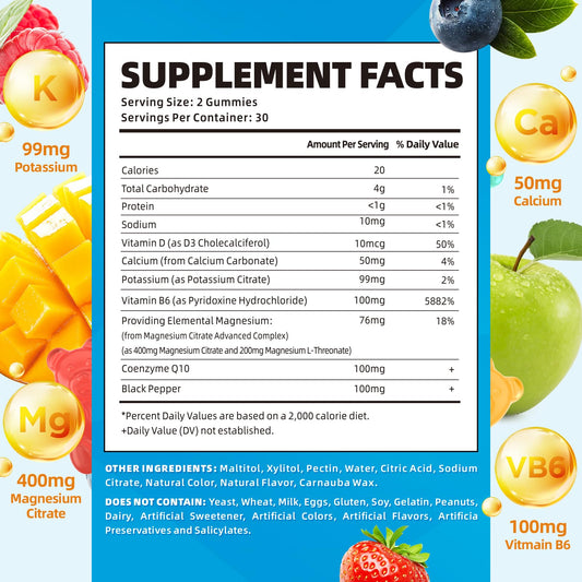SoftBear bottle back label with ingredients and nutritional information