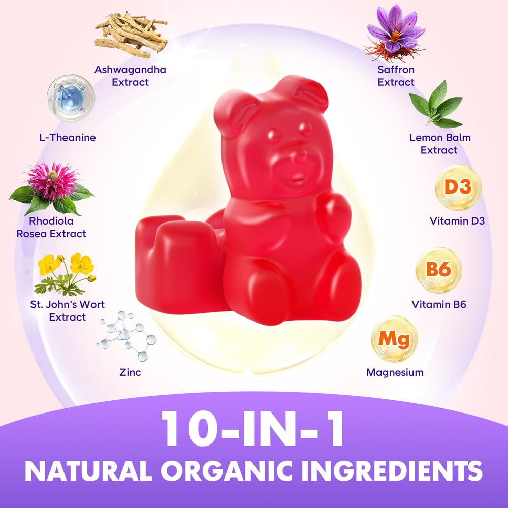 Certified organic saffron gummies vegan-friendly and gluten-free