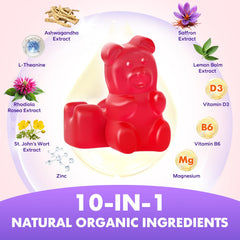 Certified organic saffron gummies vegan-friendly and gluten-free