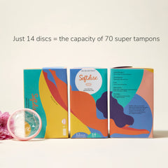Softdisc disposal-on-the-go illustrates quick cleanup after use.