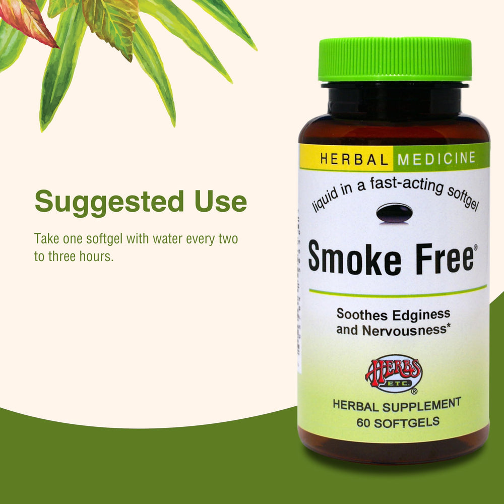 Softgel capsules of Herbs, Etc. Smoke Free