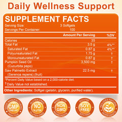 100-day supply banner for pumpkin seed oil softgels