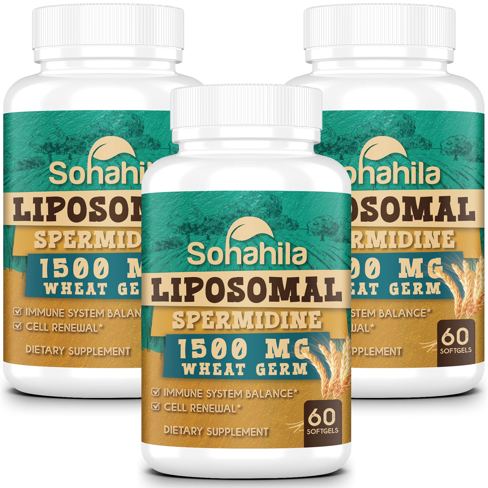 Sohahila Spermidine bottle for daily cellular support.