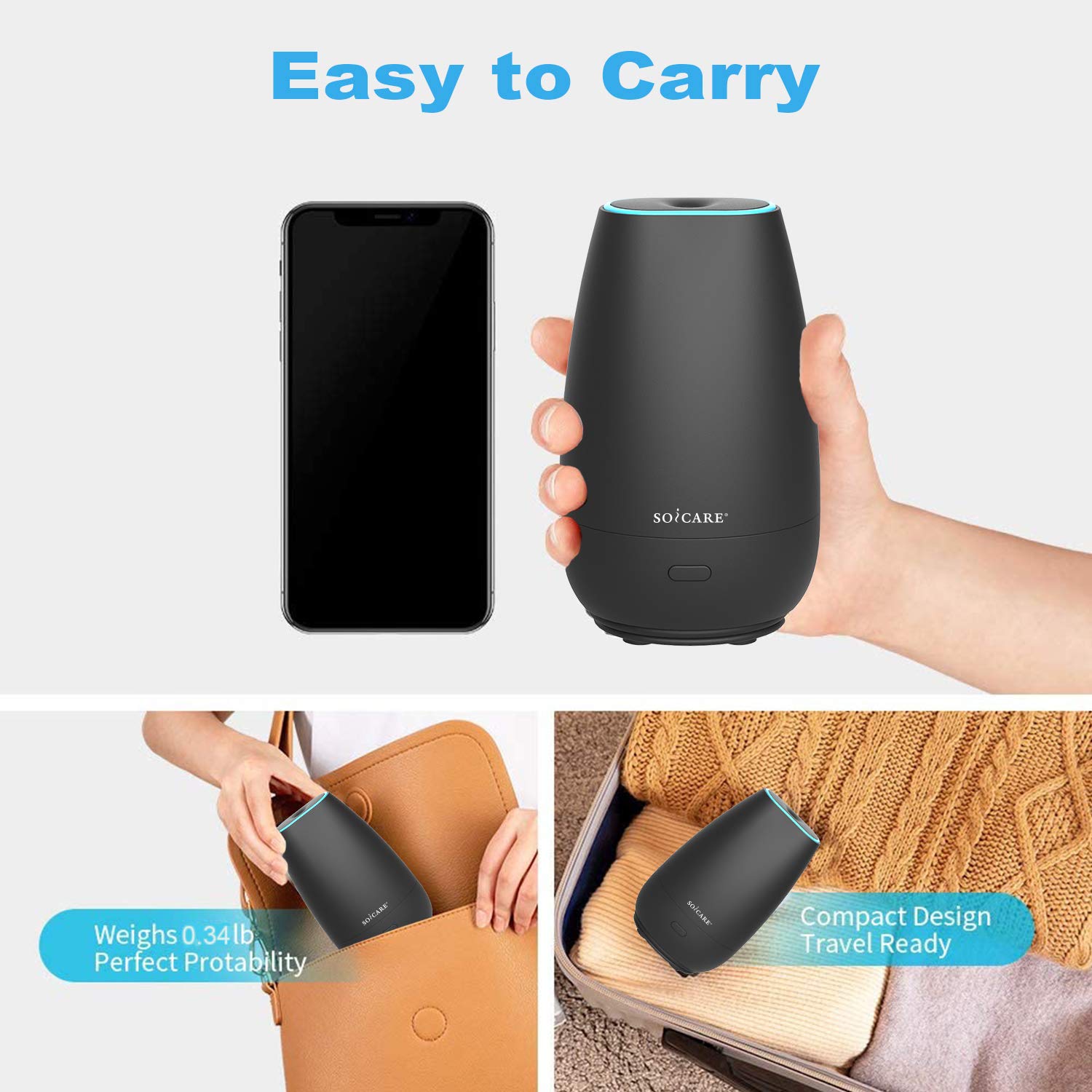 Bottom view showing cord wrap organizer and easy-open cover