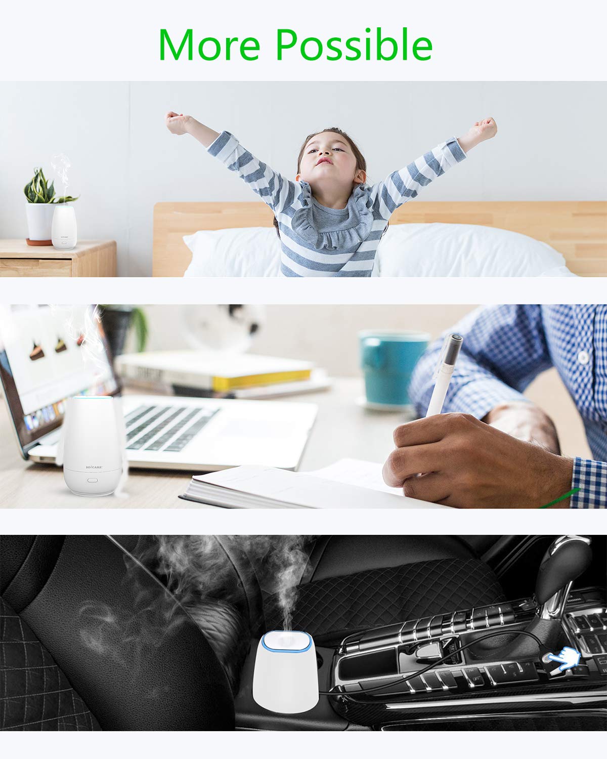 Safety feature: auto shut-off of SOICARE car diffuser