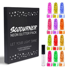 SoJourner Bags neon holographic glitter for nail art ideas