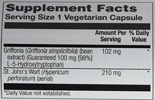 Enteric-coated capsules of 5-HTP Plus St John's Wort (100 mg)
