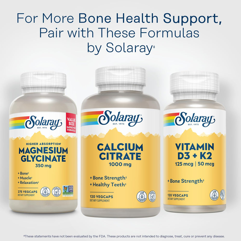 60-day money-back guarantee badge for Solaray Calcium Citrate 1000mg