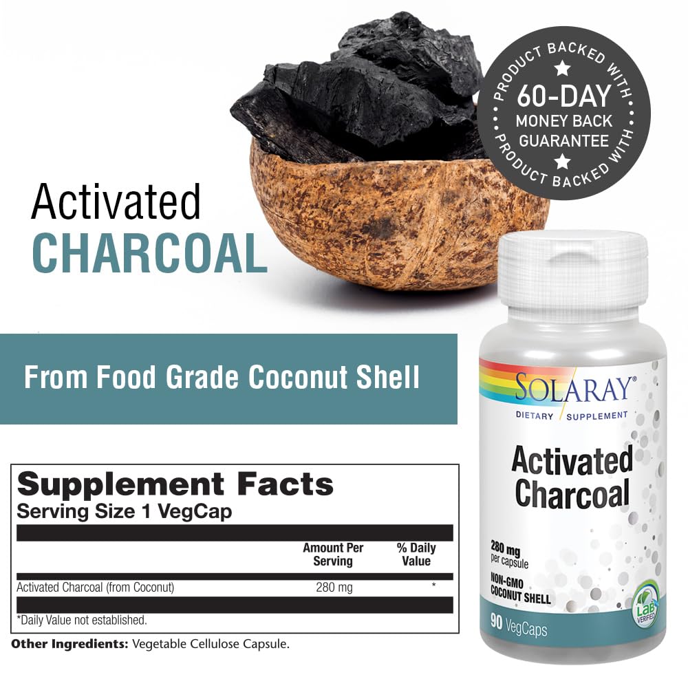 Close-up of activated charcoal powder from coconut shell