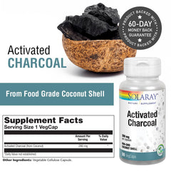 Close-up of activated charcoal powder from coconut shell