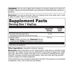 SOLARAY Aloe Vera Gel 200X capsules bottle on white background