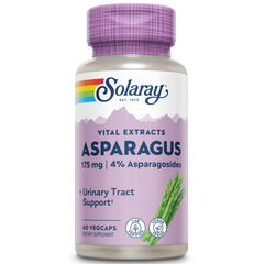 SOLARAY Asparagus Rhizome Extract bottle with 60 VegCaps on a white background