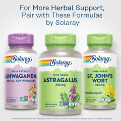 Eco-friendly bottle and packaging of SOLARAY Astragalus Root 400mg