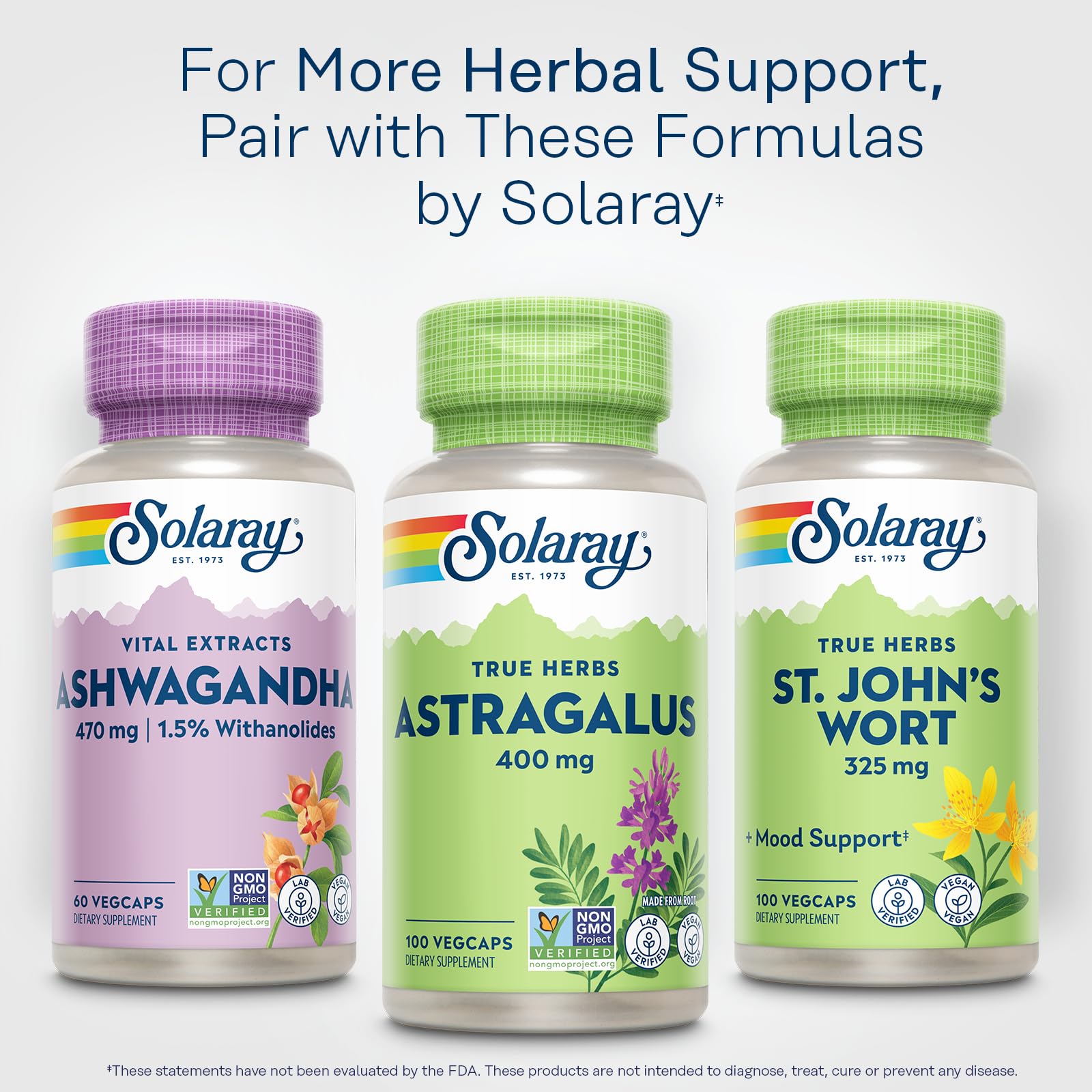 Serving size illustrating 400 mg per VegCap