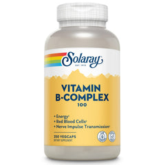 Solaray B-Complex 100-250 Capsule bottle front view