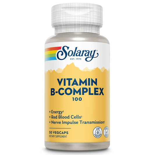 SOLARAY Vitamin B Complex 100 mg bottle with 50 count