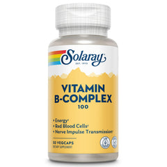 SOLARAY Vitamin B Complex 100 mg bottle with 50 count
