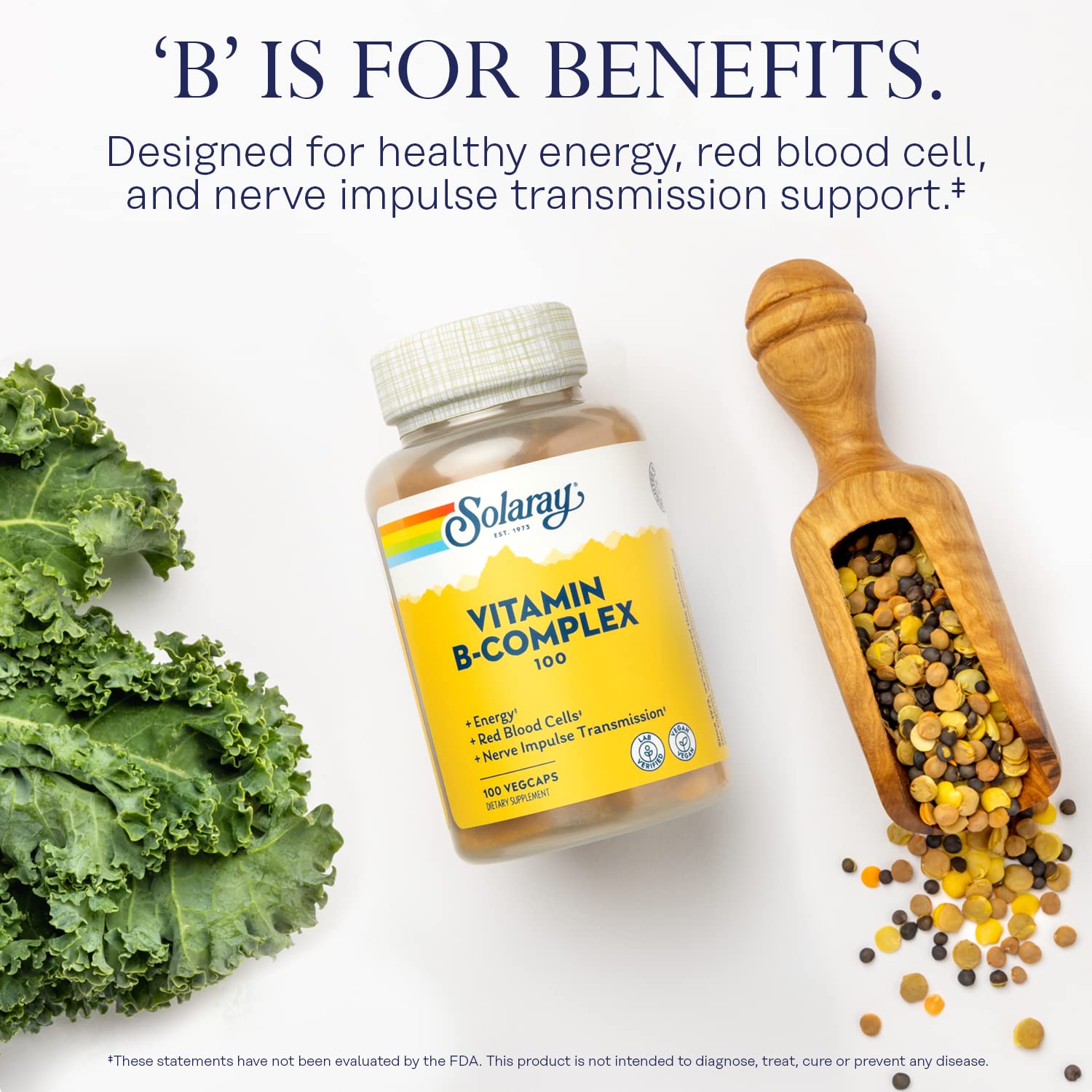 Capsules of SOLARAY Vitamin B Complex