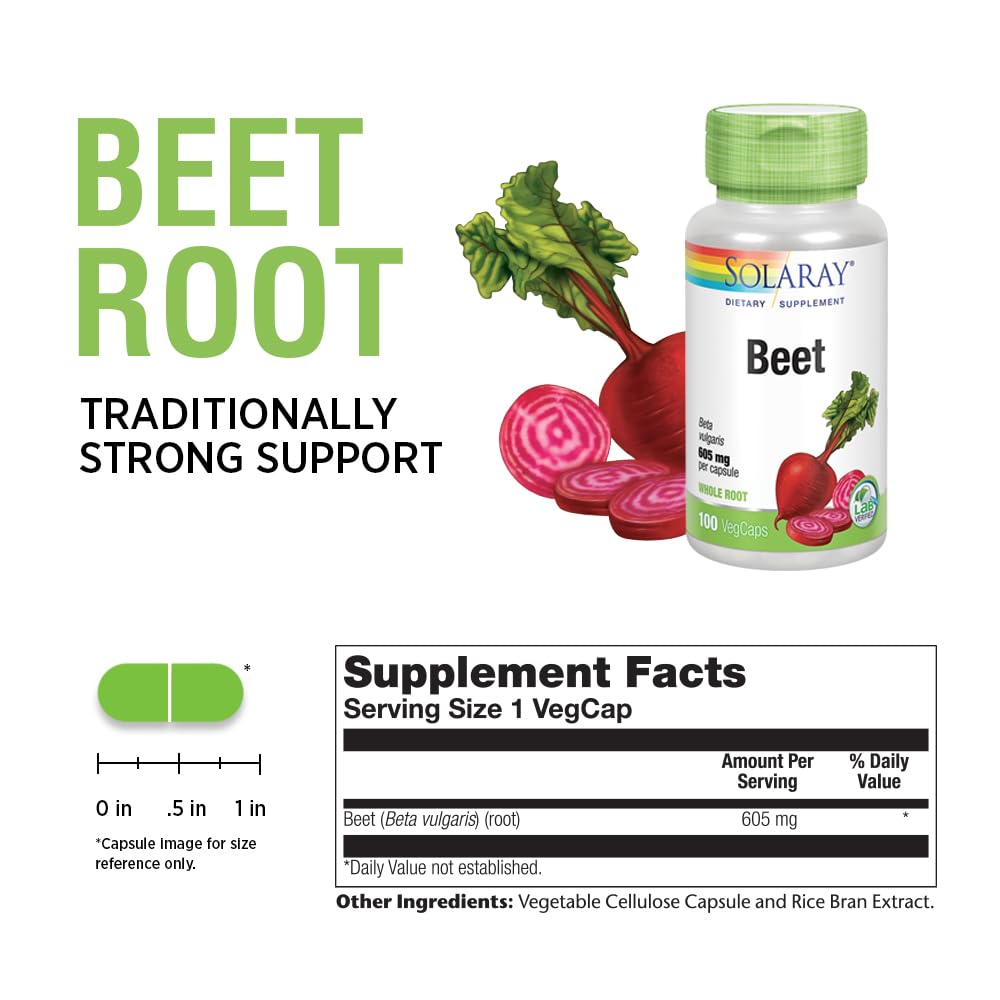 Close-up of Beet Root capsules