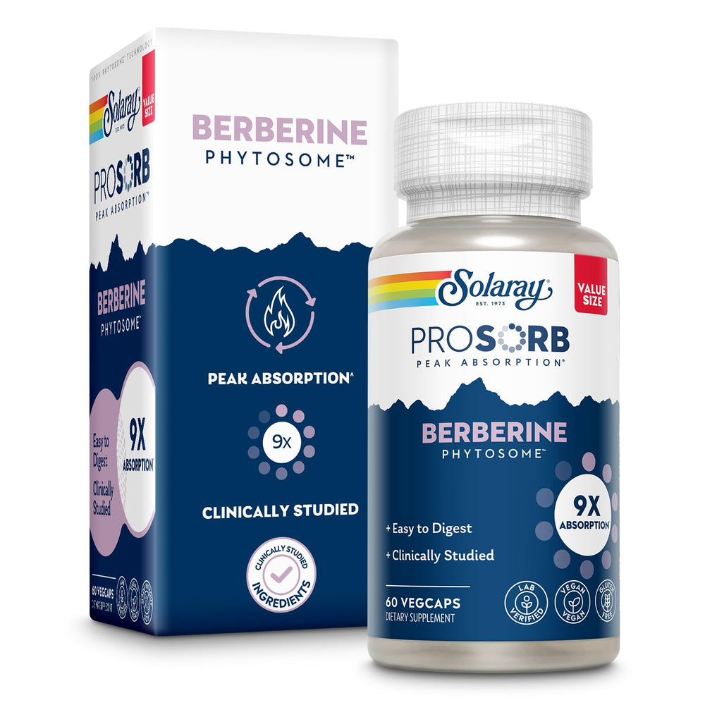 SOLARAY Berberine Phytosome bottle with label