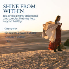 Zinc supporting immune health and cellular function